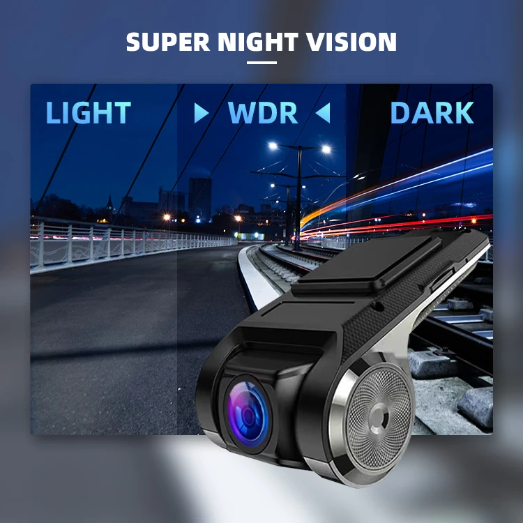 Metal DashCam 1080p Front Car Dvr 120° Wide Angle Dash Cam Car Camera Black Box for Southeast Asian Agency supplier