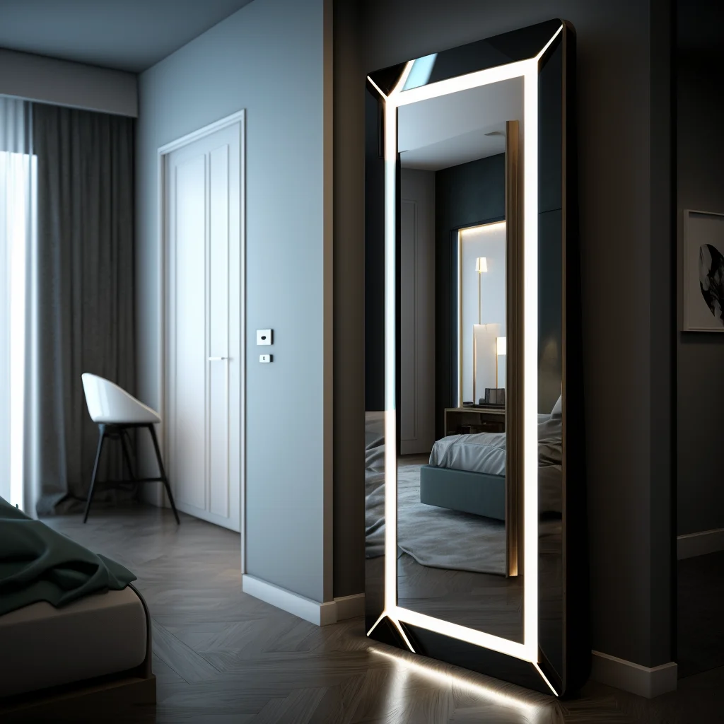 Smart Mirror Retail Full Length Standing Mirror Led Makeup Mirror With