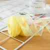 4cm lemon yellow iridescent mermaid tulle 10 yards (rolled)