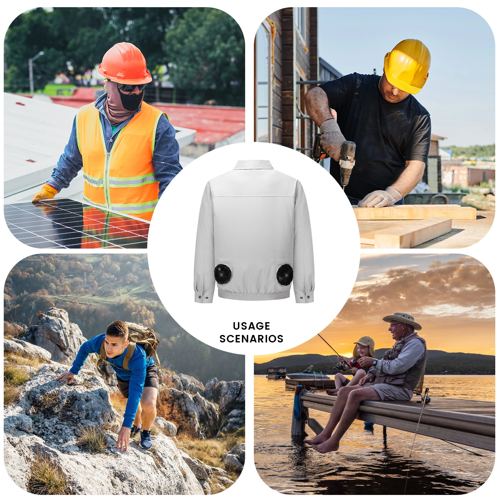 2023 Summer New Outdoor Work Air Conditioning Suit Cooling Clothing