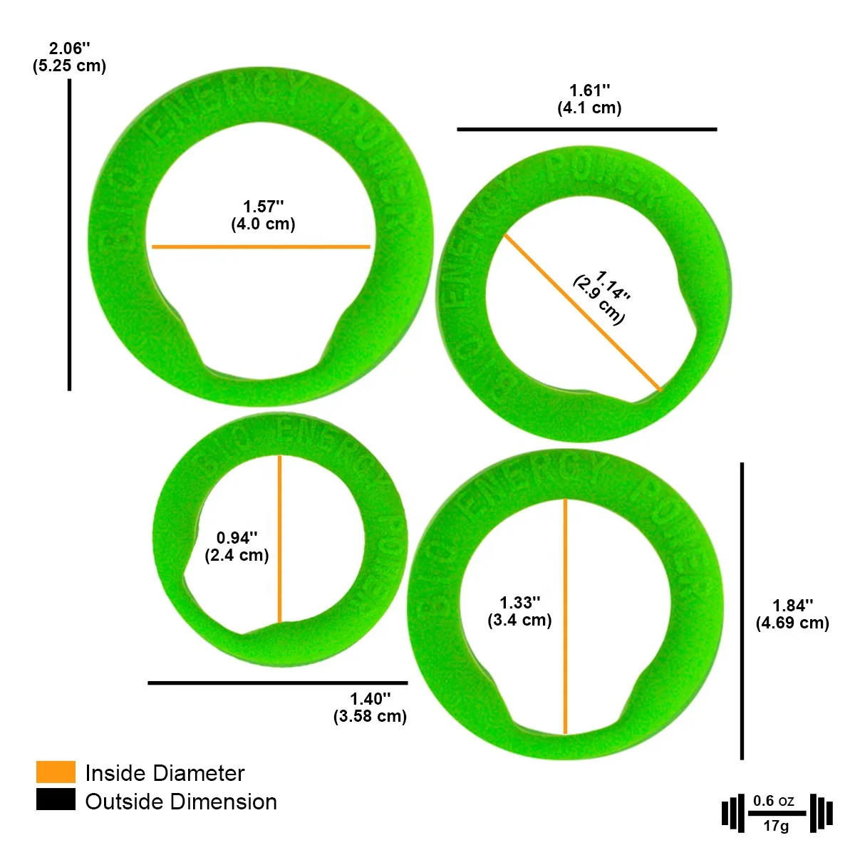 Multiple Size Cock Bio Energy Power ABS Silicone Cock Ring Penis 1500cc Penis Ring Cock Ring for Men Customized