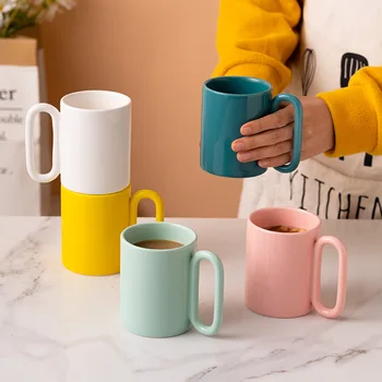 Big Handle Colorful Ceramic Coffee Mug - Buy Big Handle Coffee Mug ...