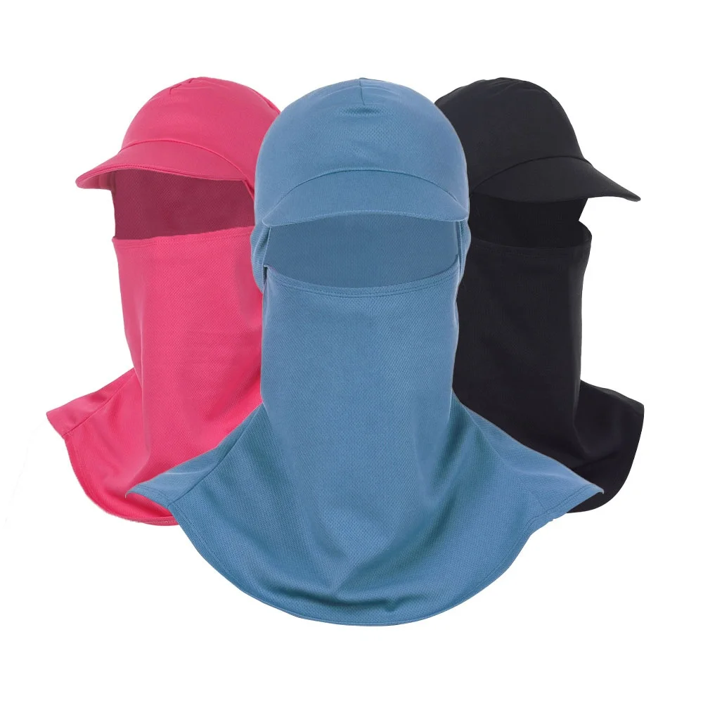 Windproof Muslim Woman UV Protection Pink Visor Sun Design Balaclava Stylish Character for Sports Fishing Business Daily Use