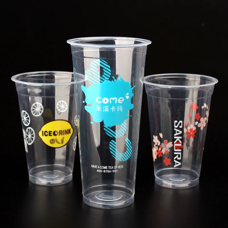 OEM 180cc 360ml 400ml 500ml 600ml 700ml 1000ml PP Plastic Disposable Y Cups Milk Tea Sealing Cup Manufacturer for Milktea