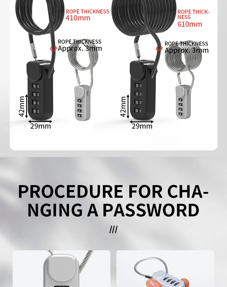 Ultimate Security 4 Digits Password Drawer Combination Lock Intelligent ...