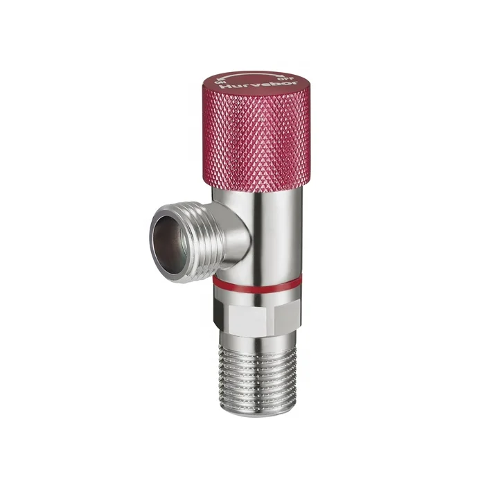 High Quality Bathroom Toilet 2 Ways Brass Angle Stop Valve BJ34004