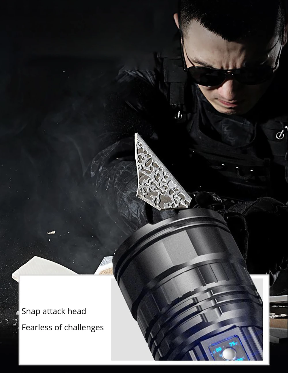 Helius Super Powerful Long Range Led Rechargeable Tactical 15000mh