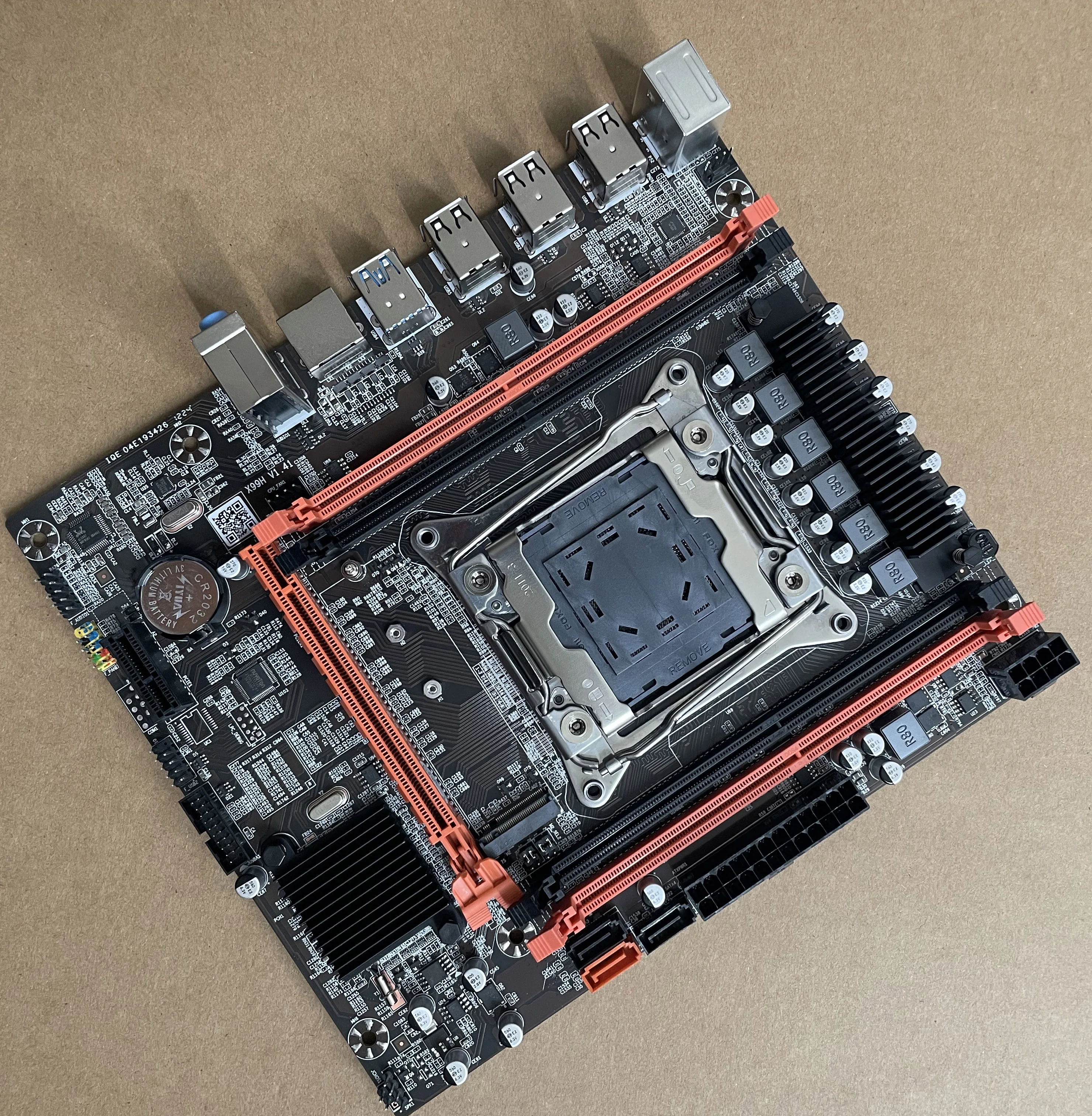 ALEO X99E D4 Motherboard komputer Gaming, Motherboard komputer Desktop Xeon  E5 LGA2011 128GB DDR4