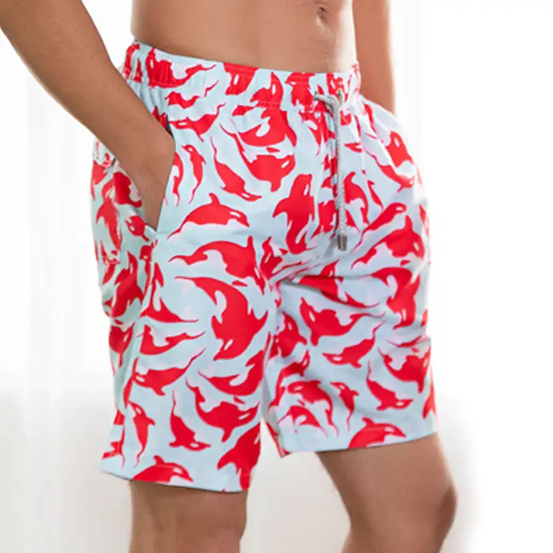 2023 Manufacturer Summer Water-Reveal Beach Shorts custom fashion Side slip water Men's Beach Shorts67_voghion.com