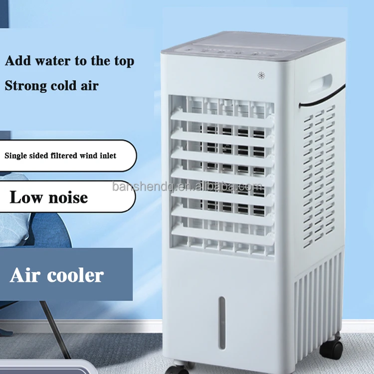 New Mini Air Conditioner Fan Humidifier Fan Remote Control Air Cooler Fan With Caster Wheel