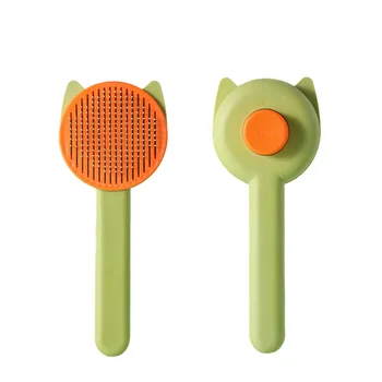 Cat comb for removing floating fur, vortex self-cleaning comb for cats, pet hair removal brush