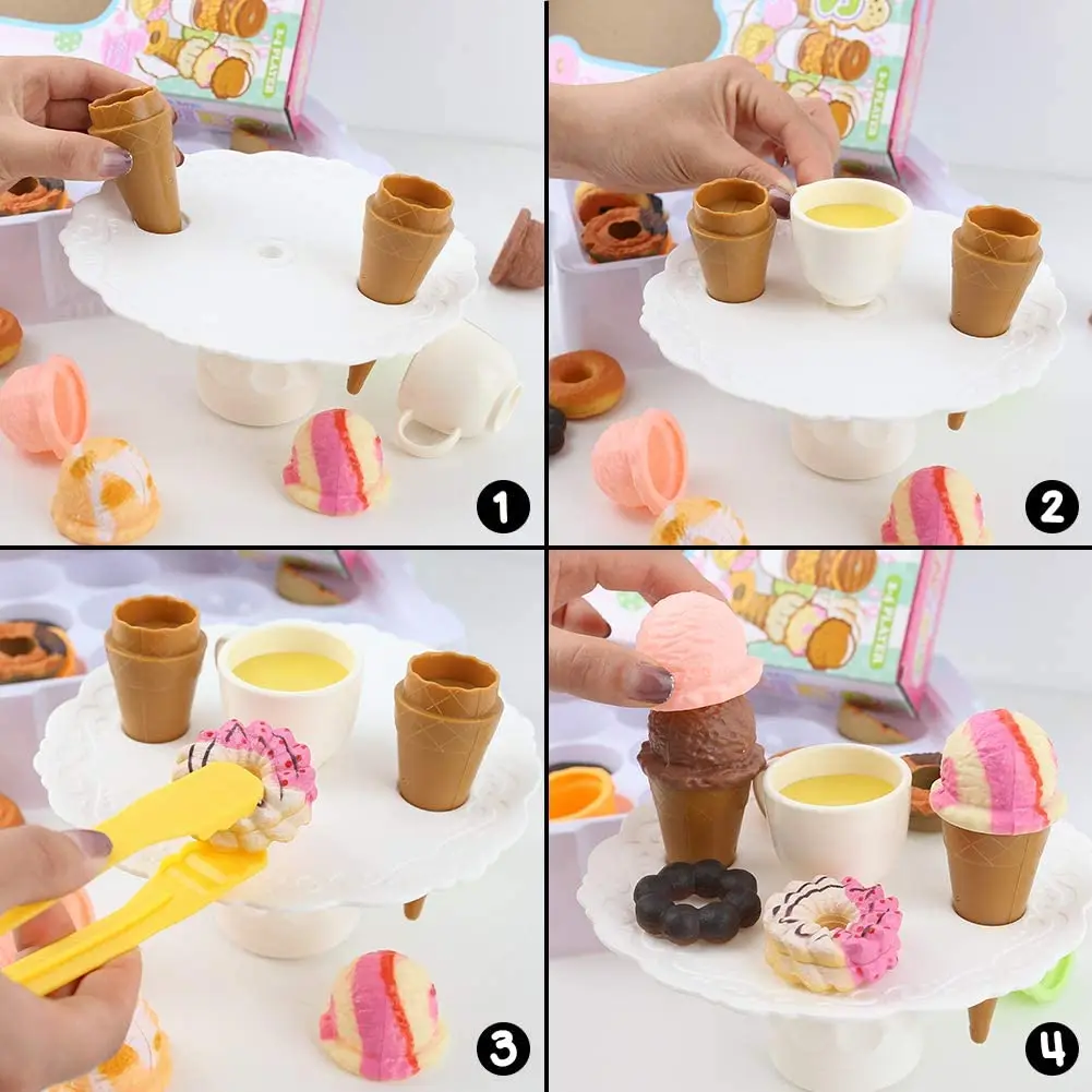 Balancing Tower Game, Ice Cream Tower Balancing Game Stacking Game