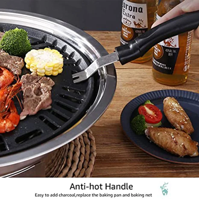 Multifunctional Charcoal Barbecue Grill, Household Korean BBQ