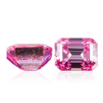 Wuzhou Gems Large Good Quality Cheapest Pendant Vvs Diamond European Simulate 9x11mm Octagon Cut Moissanite