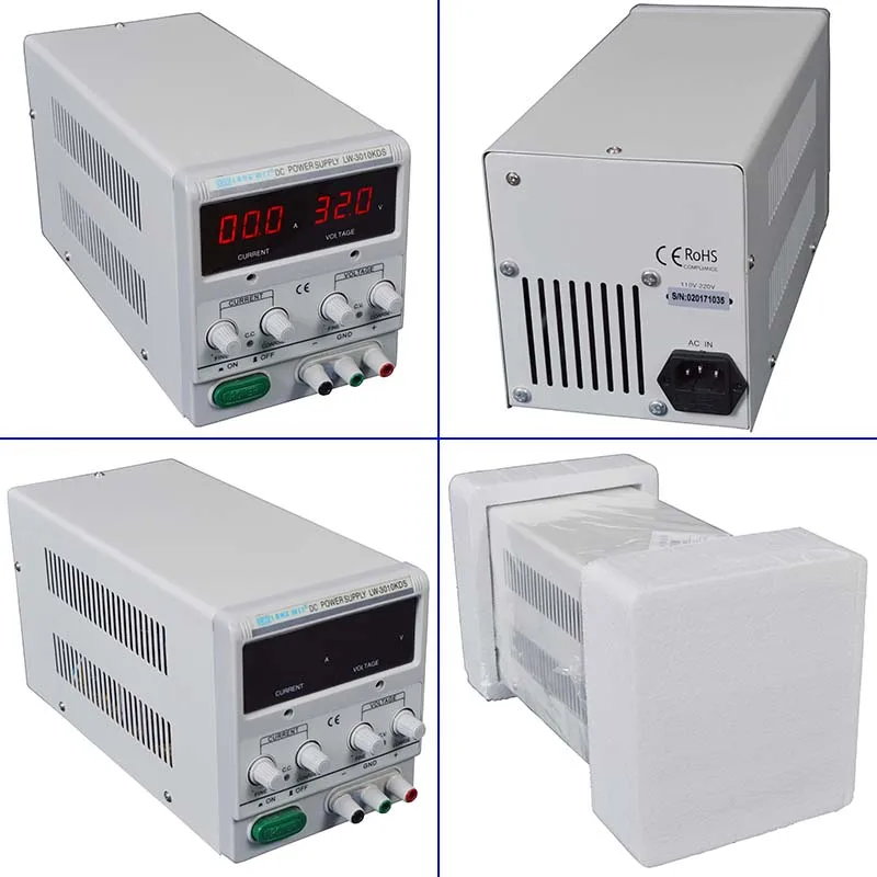 High Precision Led Digital Display Variable Switch Regulated Dc Power Supply Adjustable 30v 10a Laboratory Maintenance Dc Power