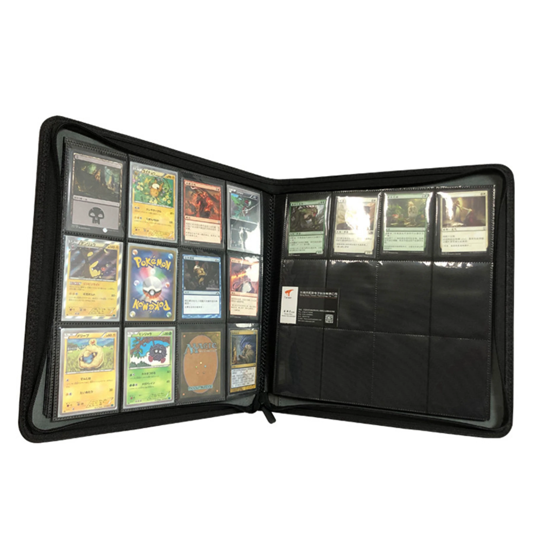 Zipper PU Leather 12 Pocket Card Binder Custom Trading Card Collection  Album for MTG TCG Board Games