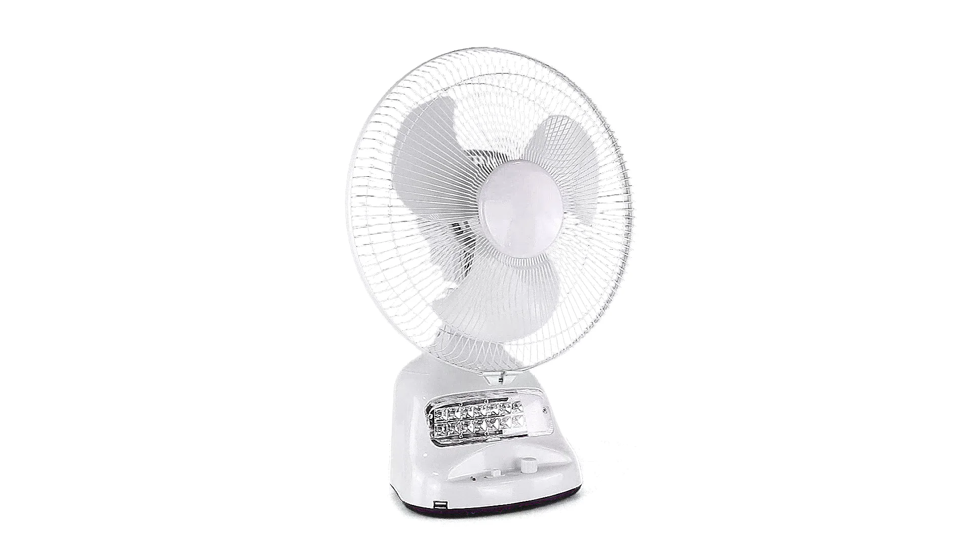 China Factory 12 Inch Rechargeable Oscillating Ac Dc Solar Fan With Led ...