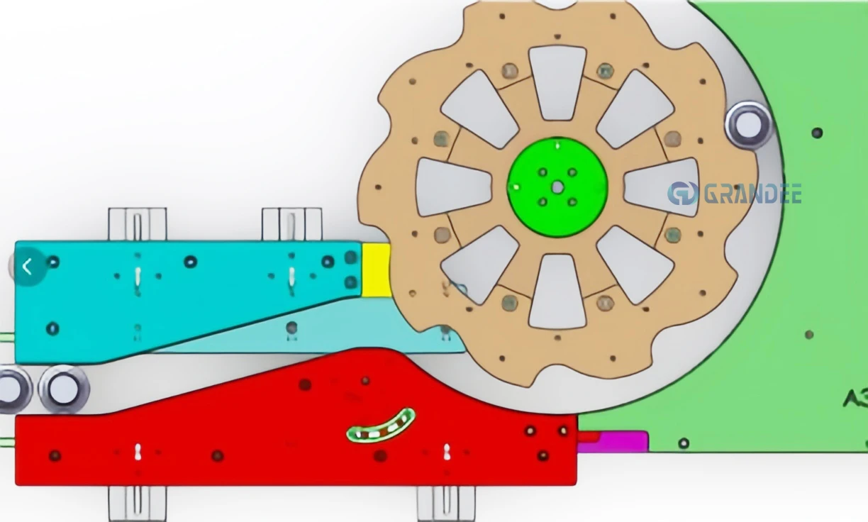 automatic rotary high speed 6000bph servo electronic cam self adhesive labeling three labels station machine-9