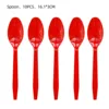 cucchiaio rosso * 10 pz
