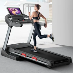 MERACH household running machine 3hp foldable treadmill professional exercise machines with 10.1 color screen