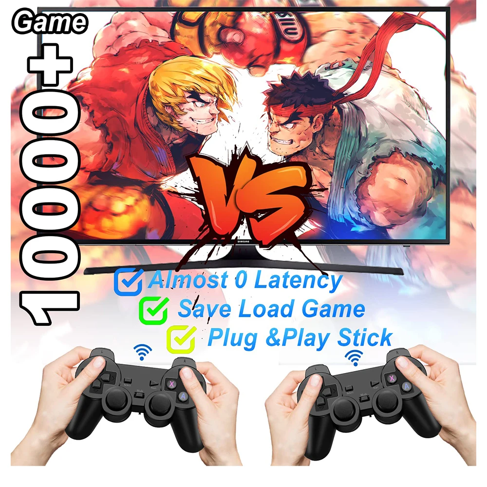 Игровой Стик Elebao M8 lite 4K 10000 40000 juegos видеоприставка Игровая приставка 32 ГБ 64 ретро 2x x2 ps1 ps2 HDMI