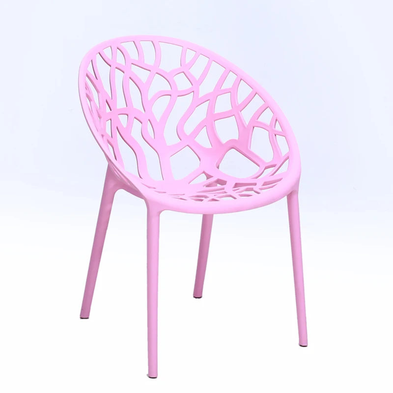 Garden Style Tree Backrest Friendly Branches Comfortable PP Seat Plastic Chair