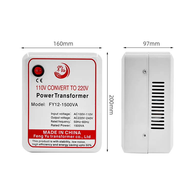 110v to 220v Power Transformer Customized Power transformers for Various Household Appliances