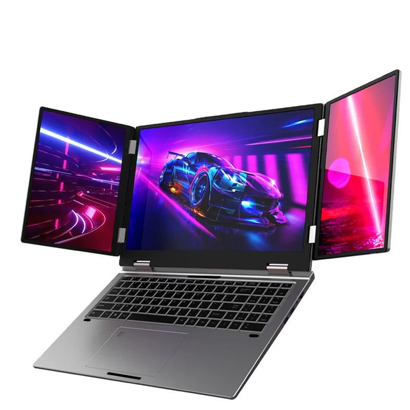 Mastery New 2025 Laptop Computer with 16" + 10.5" + 10.5" Screens, Intel Core i7 1260P, Business PC with Fingerprint Unlock