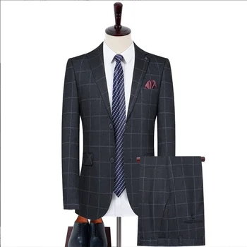 mens business wedding suits set luxury high quality suits for men