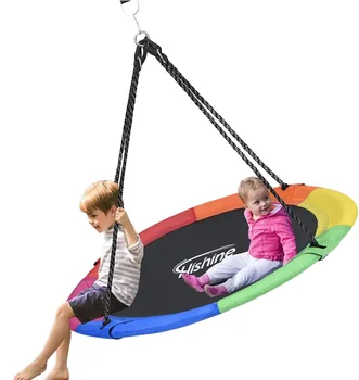 Easy Assemble Saucer Tree Swing Large Rope Swing with Children Nest Outdoor Garden portable swings for sale