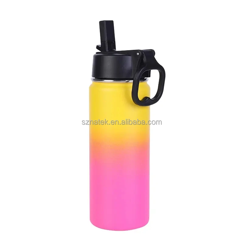 2024 New Products 600ml Gym Water Bottle With Phone Holder Stainless Steel Water Bottle