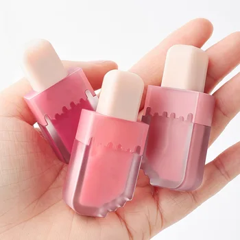 Cute ice cream tinted lip oil gloss base wholesale gel clear for kids changes color private label