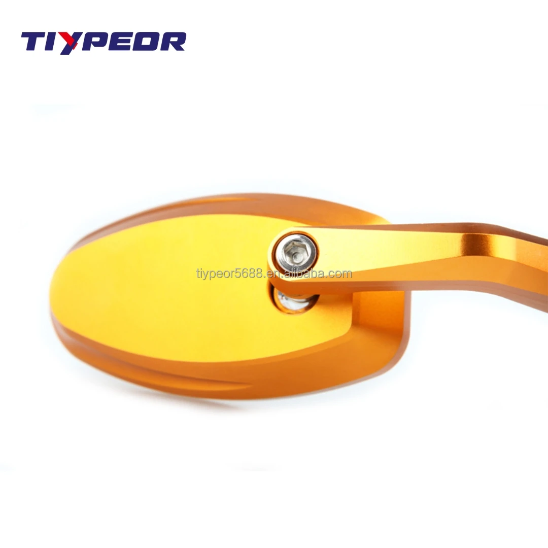 product tiypeor cnc aluminum mirror universal modify motorcycle handlebar motorbike bar end side rearview mirror-2