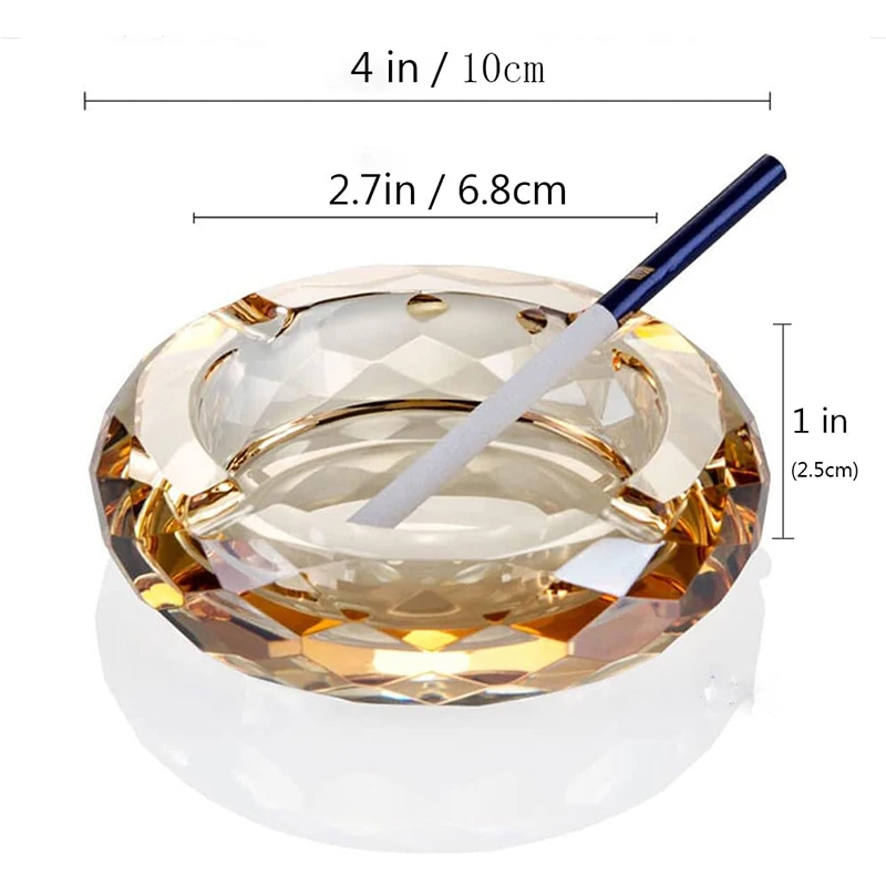 С украшением в виде кристаллов для пепельница стеклянная пепельница для сигарет
