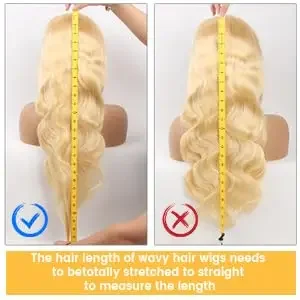 Peruca de cabelo humano loiro 613, renda frontal 4x4, HD, transparente, onda corporal, brasileira, remy, renda frontal para mulheres_voghion.com