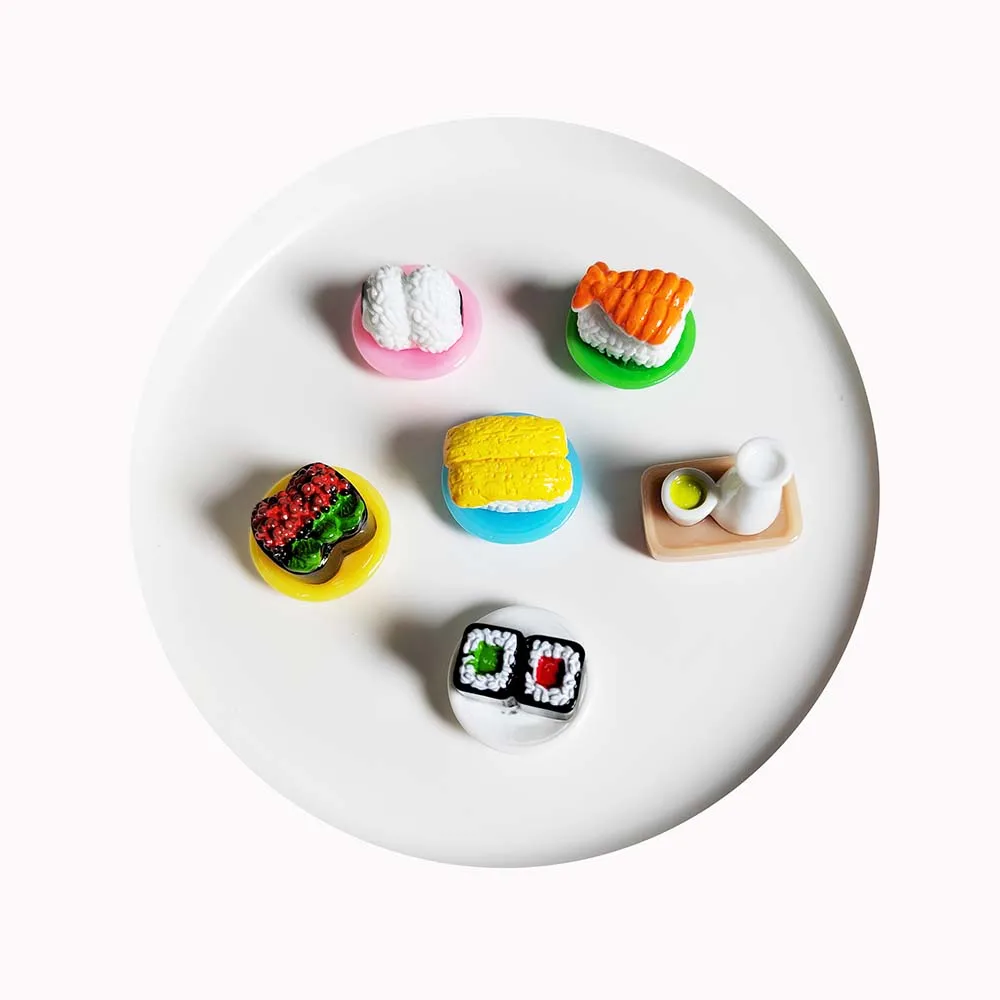 Kawaii Japanese Food Rice Ball Sushi Resin Charms Doll