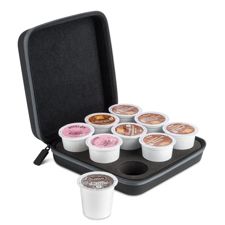 Portable Protective Travel Carrying Hard EVA Foam Coffee Pods case