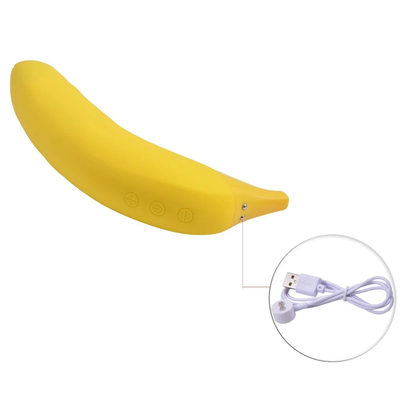 Banana Shape Simulation Penis Charging and Heating Vibrator Adult Sex Products Dildo Sex Toys