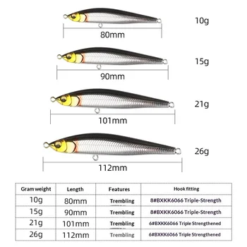 Espressif ABS Long-Throw Lure Twitching Sinking Pencil Bait Sniper Bass Mandarin Fish Snakehead Bionic Fake Bait Fish Baiwan – Pencil – view 3