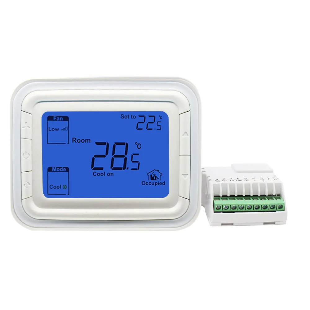 T6865 Series Large LCD Digital Room Fan Coil Thermostat for HVAV System