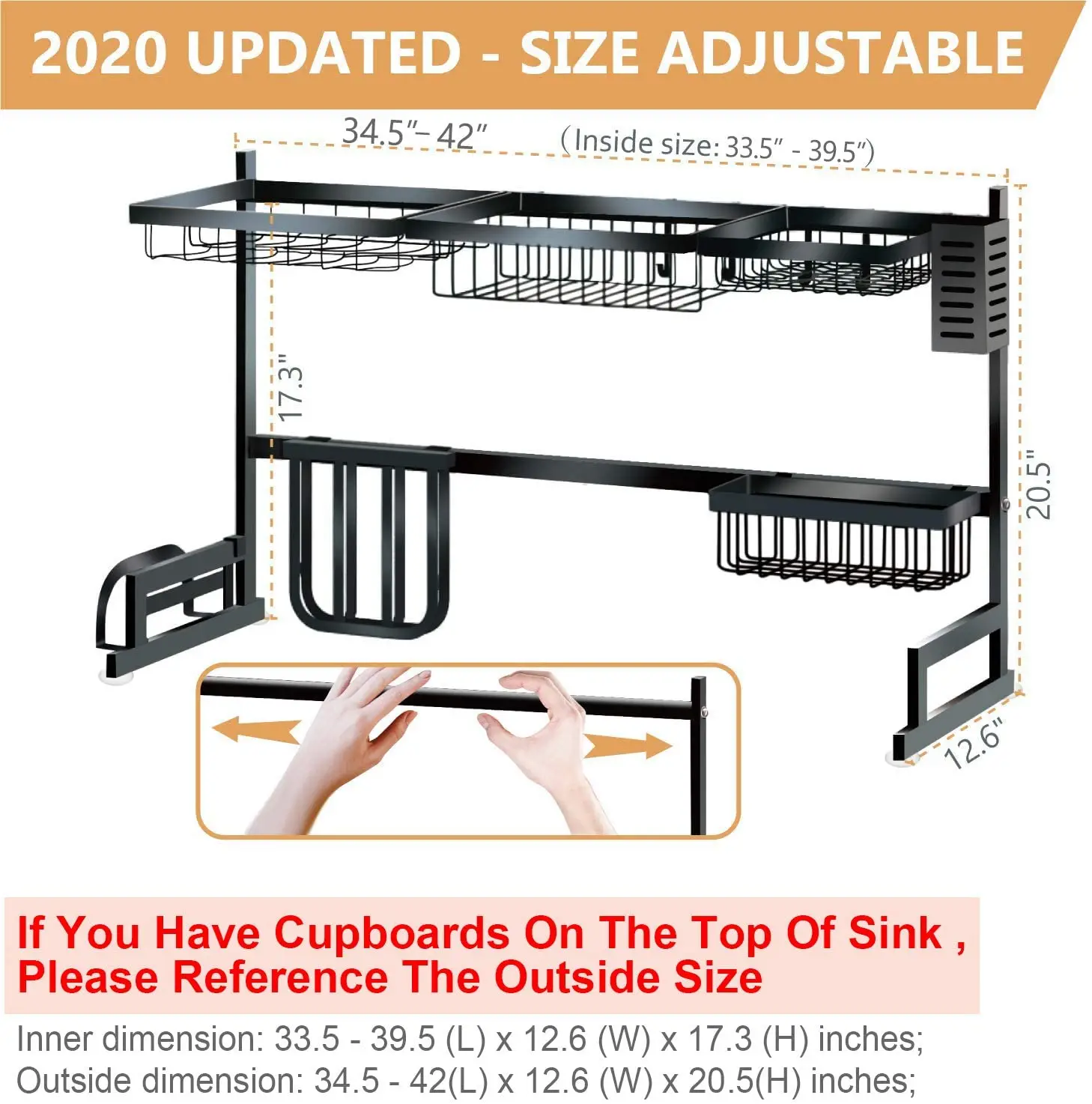 Органайзер полка держатель кухонная алюминиевая полка для сушки посуды кухонная полка для посуды над раковиной сушилка для посуды