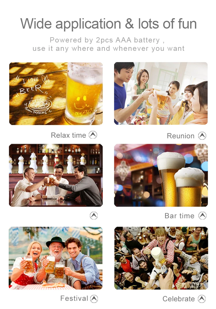 Hot Sale One Touch Handy Spit Bubble Ultrasonic Portable Micro Frother Ring Draft Beer Foamr Machine Server details