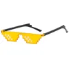 Small mosaic yellow frame double row