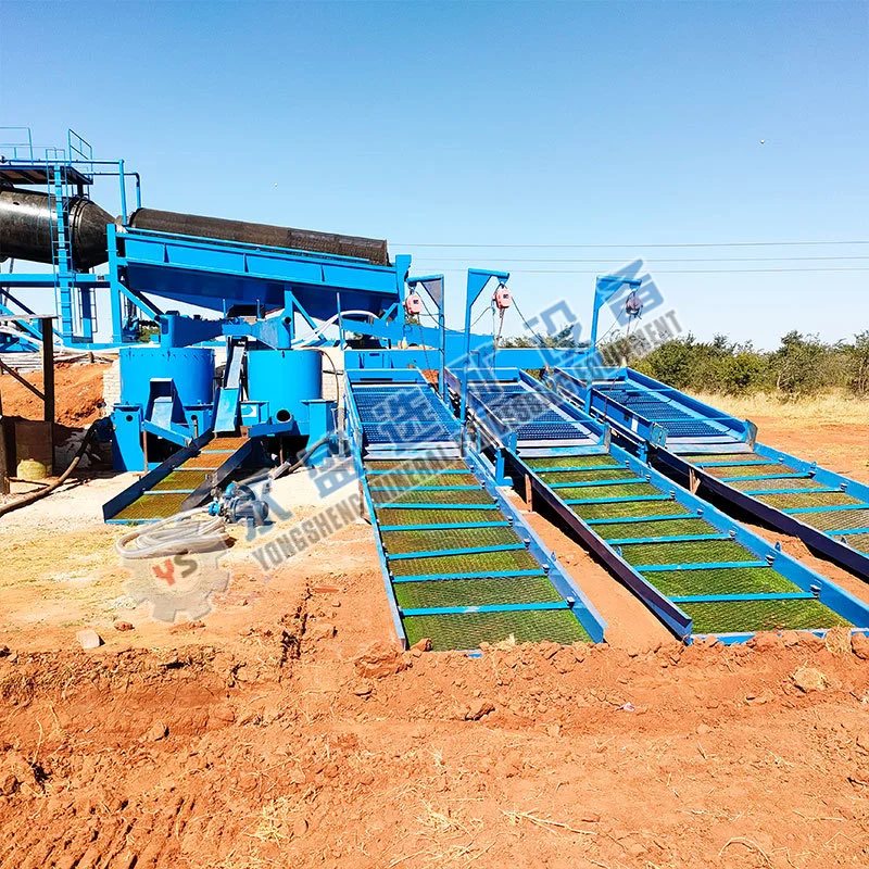 Chinese Mobile Mini Chrome Gold Magnetite Iron Mineral Tin Ore Processing Concentration Washing Beneficiation Plant