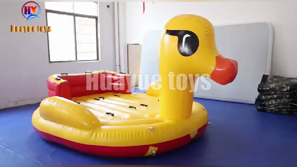 Alibaba.com: HUAYUE Inflatable Yellow Duck Boat, PVC durable, towable ...