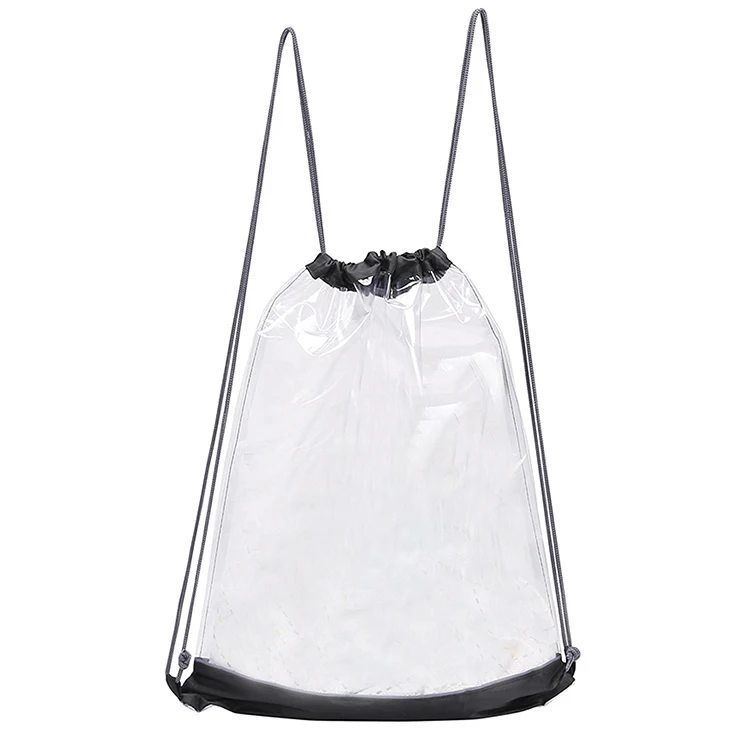 Прозрачные сумки из ПВХ, школьный рюкзак, водонепроницаемая сумка на шнурке для стадиона