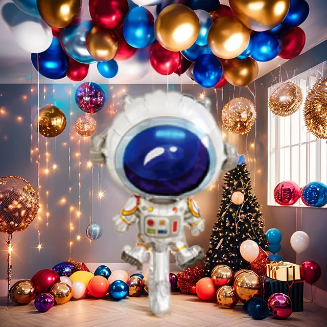 Elegant Chinese Style New Year Astronaut Aluminum Foil Balloon Durable and Festive for Party Decorations and Toys