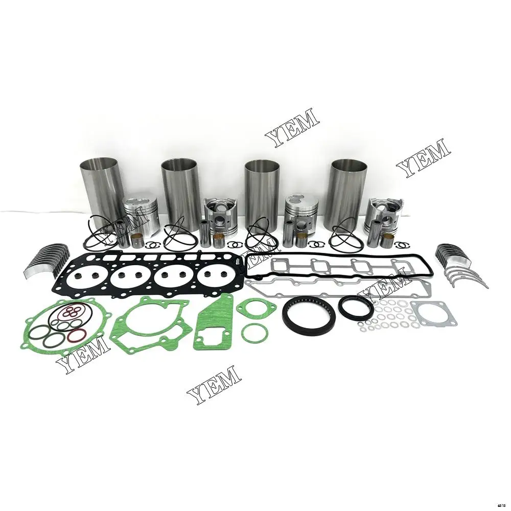 Overhaul Repair Kit With Cylinder Gasket Set Piston Rings Liner Bearings For Yanmar 4D94E Engine Spare Parts