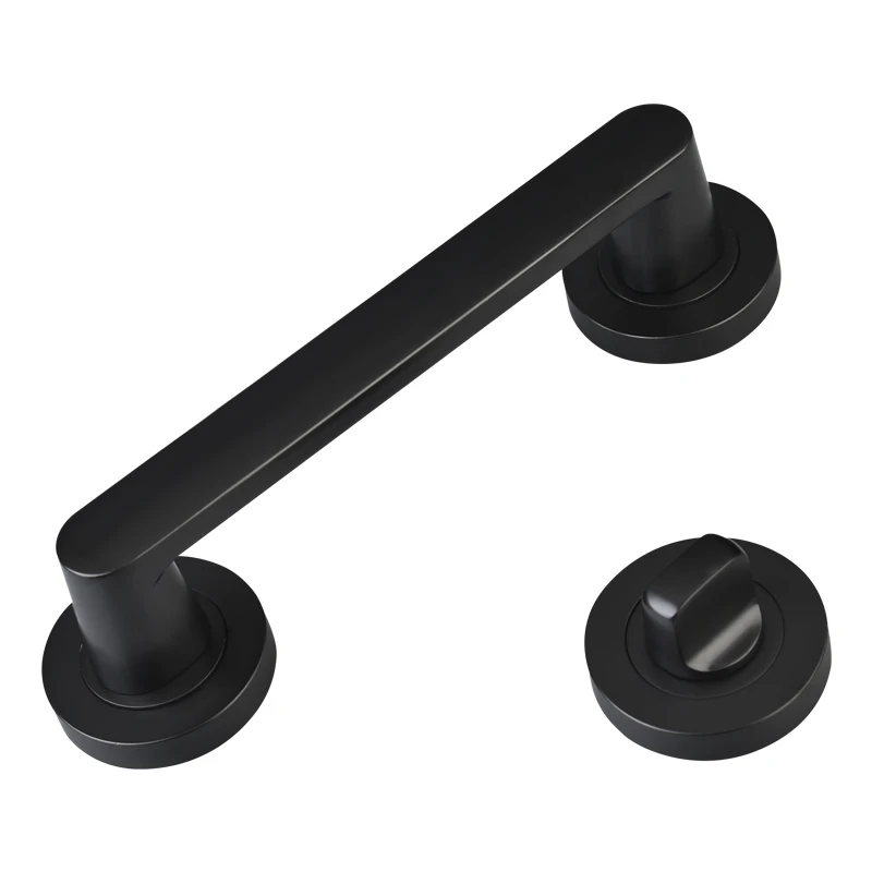 Modern Black Sliding Pull Handle Door Pull Single Side Door Lock Zinc Alloy Bedroom Set Buy