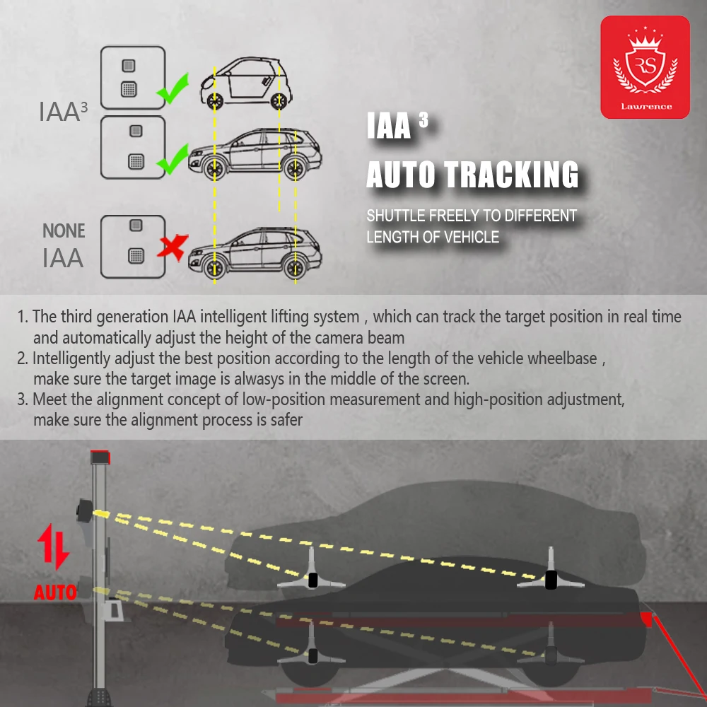 Lawrence 3D Wheel Alignment Machine  Model V300 Price of Wheel Alignment Machine